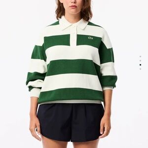 Lacoste women’s made in France ribbed cotton polo